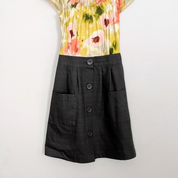 Anthropologie Tabitha Zoya Silk Watercolor Dress - Picture 4 of 5